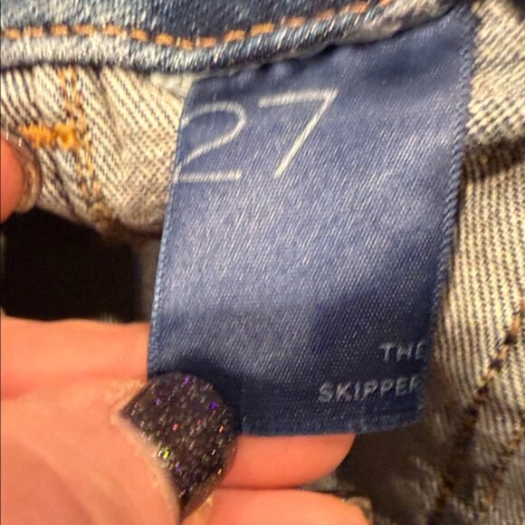 Anthro Pilcro Skipper Wide Leg Crop Jeans High Rise Distressed 27 - Picture 8 of 11